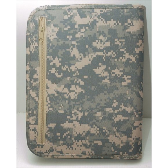 National Guard Large Zipper Binder Digital Camouflaged Organizer notebook camo - Picture 8 of 8